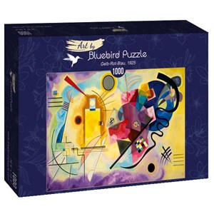 Bluebird Puzzle (60036) - Vassily Kandinsky: "Gelb-Rot-Blau, 1925" - 1000 pezzi
