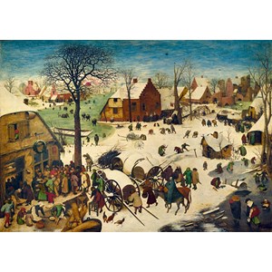 Bluebird Puzzle (60026) - Pieter Brueghel the Elder: "The Census at Bethlehem, 1566" - 1000 pezzi