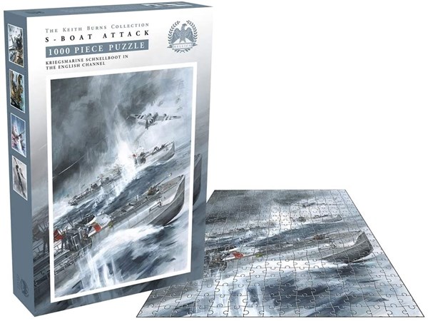 Zee Puzzle (26237) - Keith Burns: "S-Boat Attack" - 1000 pezzi