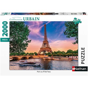 Nathan (87884) - "Paris, Fil de l'eau" - 2000 pezzi