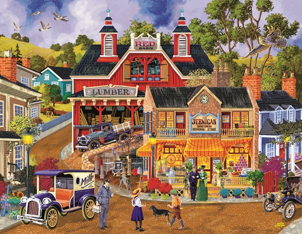 SunsOut (38971) - Joseph Burgess: "Jerrigan Bros General Store" - 1000 pezzi