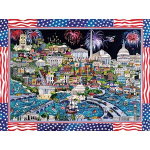 SunsOut (74058) - Sharie Hatchett Bohlmann: "Fireworks over Washington DC" - 1000 pezzi