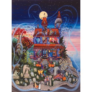 SunsOut (60877) - Kathy Jakobsen: "The Ghost and the Haunted House" - 1000 pezzi