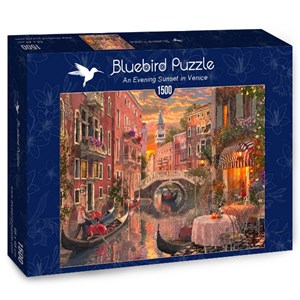 Bluebird Puzzle (70115) - "An Evening Sunset in Venice" - 1500 pezzi