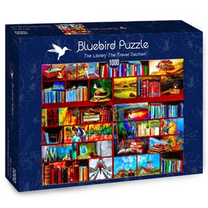 Bluebird Puzzle (70212) - Celebrate Life Gallery: "The Library The Travel Section" - 1000 pezzi