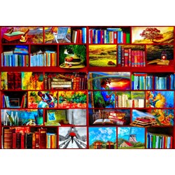 Bluebird Puzzle (70212) - Celebrate Life Gallery: "The Library The Travel Section" - 1000 pezzi