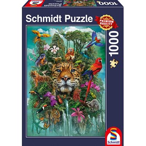 Schmidt Spiele (58960) - "King of the Jungle" - 1000 pezzi