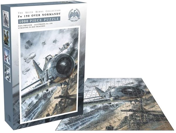 Zee Puzzle (26235) - Keith Burns: "FW 190 Over Normandy" - 1000 pezzi