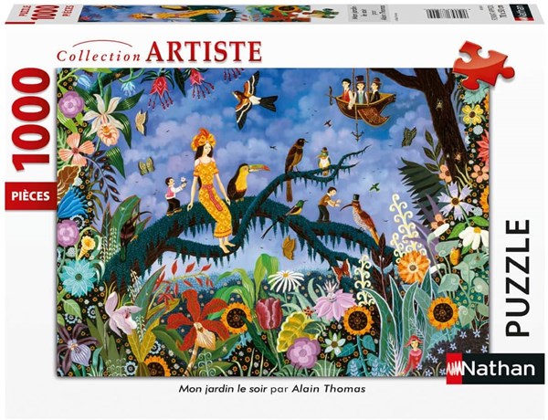 Nathan (87633) - Alain Thomas: "Mon Jardin Le Soir" - 1000 pezzi