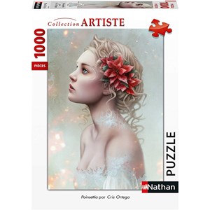 Nathan (87628) - Cris Ortega: "Poinsettia" - 1000 pezzi