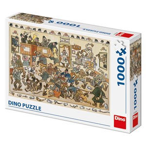 Dino (53244) - Josef Lada: "Fight in a Pub" - 1000 pezzi