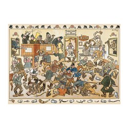 Dino (53244) - Josef Lada: "Fight in a Pub" - 1000 pezzi