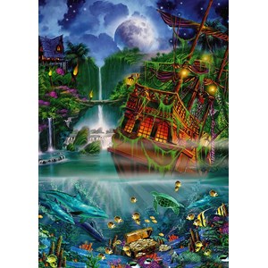 Schmidt Spiele (59685) - John Enright: "Sunken treasure" - 1000 pezzi