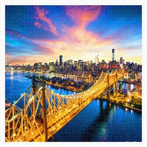 Pintoo (h1786) - "Manhattan with Queensboro Bridge, New York" - 1600 pezzi