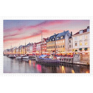 Pintoo (h2010) - "Nyhavn Canal in Copenhagen, Denmark" - 1000 pezzi