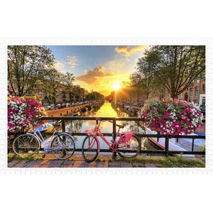 Pintoo (h1770) - "Beautiful Sunrise Over Amsterdam" - 1000 pezzi