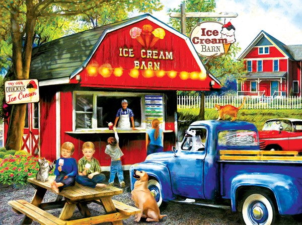 SunsOut (28858) - Tom Wood: "The Ice Cream Barn" - 1000 pezzi