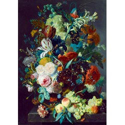 Bluebird Puzzle (60072) - Jan van Huysum: "Still Life with Flowers and Fruit, 1715" - 1000 pezzi