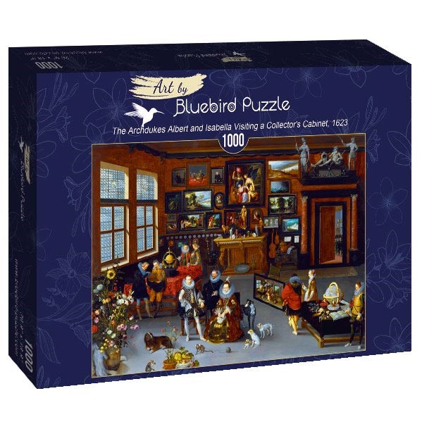 Bluebird Puzzle (art-by--60077) - Hieronymus Francken Iicirca: "The Archdukes Albert and Isabella Visiting a Collector's Cabinet, 1623" - 1000 pezzi