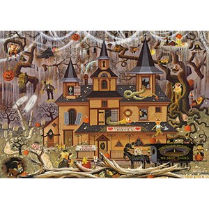Buffalo Games (3872) - Charles Wysocki: "Trick or Treat Hotel" - 500 pezzi