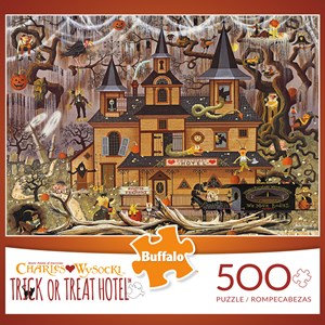 Buffalo Games (3872) - Charles Wysocki: "Trick or Treat Hotel" - 500 pezzi
