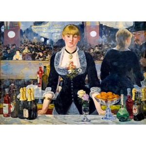 Bluebird Puzzle (60080) - Edouard Manet: "A Bar at the Folies-Bergère, 1882" - 1000 pezzi