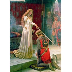 Bluebird Puzzle (60071) - Edmund Blair Leighton: "The Accolade, 1901" - 1000 pezzi