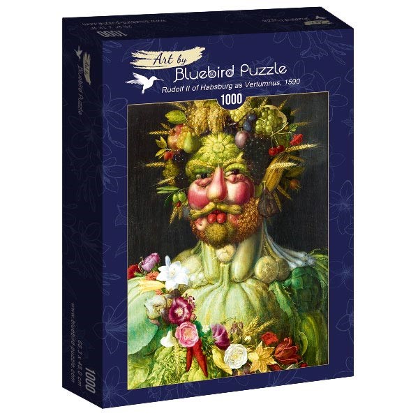 Bluebird Puzzle (60074) - Giuseppe Arcimboldo: "Rudolf II of Habsburg as Vertumnus, 1590" - 1000 pezzi