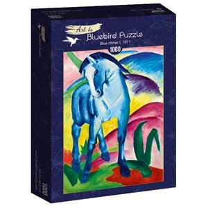 Bluebird Puzzle (60069) - Franz Marc: "Blue Horse I, 1911" - 1000 pezzi