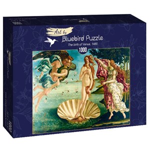 Bluebird Puzzle (60055) - Sandro Botticelli: "The birth of Venus, 1485" - 1000 pezzi