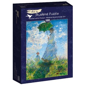 Bluebird Puzzle (60039) - Claude Monet: "Woman with a Parasol, Madame Monet and Her Son" - 1000 pezzi