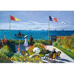 Bluebird Puzzle (60042) - Claude Monet: "Garden at Sainte-Adresse, 1867" - 1000 pezzi