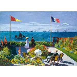 Bluebird Puzzle (60042) - Claude Monet: "Garden at Sainte-Adresse, 1867" - 1000 pezzi