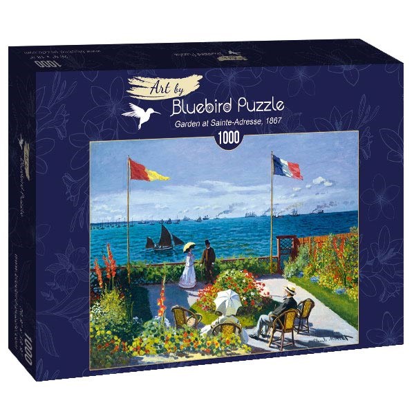 Bluebird Puzzle (60042) - Claude Monet: "Garden at Sainte-Adresse, 1867" - 1000 pezzi