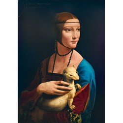 Bluebird Puzzle (60012) - Leonardo Da Vinci: "Lady with an Ermine, 1489" - 1000 pezzi