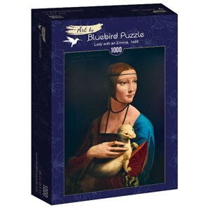 Bluebird Puzzle (60012) - Leonardo Da Vinci: "Lady with an Ermine, 1489" - 1000 pezzi