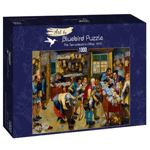 Bluebird Puzzle (60085) - Pieter Brueghel the Younger: "The Tax-collector's Office, 1615" - 1000 pezzi