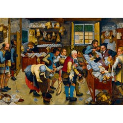 Bluebird Puzzle (60085) - Pieter Brueghel the Younger: "The Tax-collector's Office, 1615" - 1000 pezzi