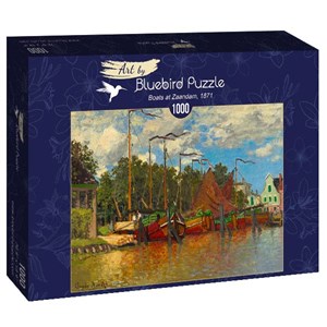 Bluebird Puzzle (60031) - Claude Monet: "Boats at Zaandam, 1871" - 1000 pezzi