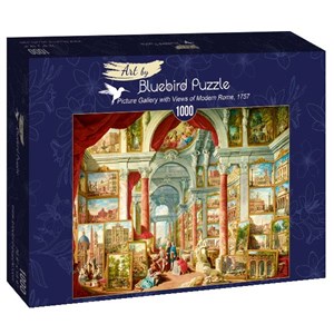 Bluebird Puzzle (60075) - Giovanni Paolo Panini: "Picture Gallery with Views of Modern Rome, 1757" - 1000 pezzi