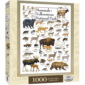 MasterPieces (71974) - "Mammals of Yellowstone National Park" - 1000 pezzi