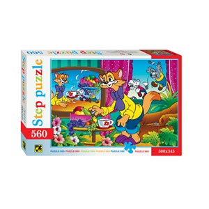 Step Puzzle (78034) - "Leopold the Cat" - 560 pezzi