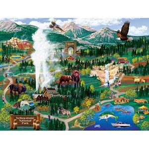 SunsOut (38892) - Joseph Burgess: "Yellowstone Adventures" - 500 pezzi