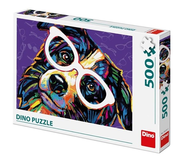 Dino (50235) - "Dog with Glasses" - 500 pezzi