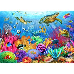 Bluebird Puzzle (70159) - Adrian Chesterman: "Turtle Coral Reef" - 1000 pezzi