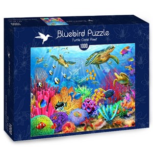 Bluebird Puzzle (70159) - Adrian Chesterman: "Turtle Coral Reef" - 1000 pezzi