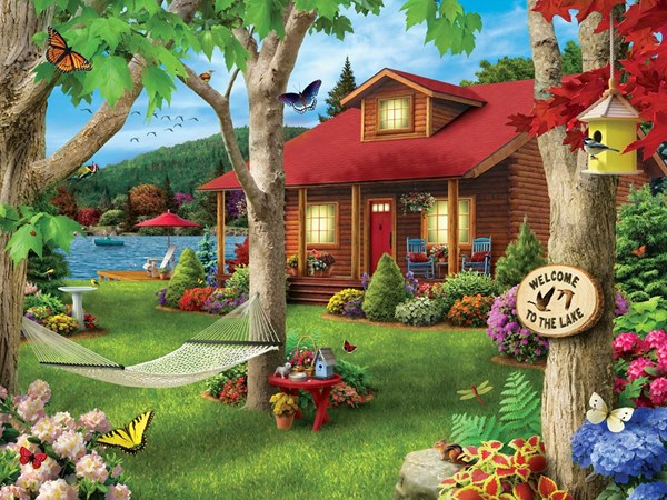MasterPieces (31574) - Alan Giana: "Lakeside Retreat" - 750 pezzi