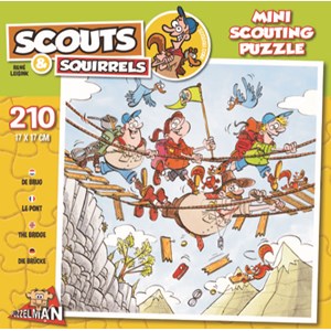 PuzzelMan (814) - "Scouts & Squirrels, Suspension bridge" - 210 pezzi