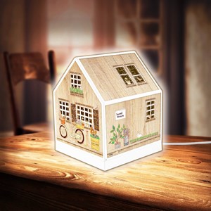 Pintoo (r1005) - "House Lantern, Little Wooden Cabin" - 208 pezzi