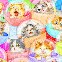Pintoo (h1993) - Kayomi Harai: "Kittens in Capsule Machine" - 500 pezzi